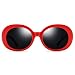 Produktbild Duhongmei123 Mode Brillen New Plate Ellipsentrainer Sonnenbrillen Female Retro Fashion Polarized Sonnenbrillen Herren Red Frame Grau Lens UV400 Protection Occhiali
