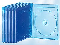 Blu-ray Soft-Hüllen blau-transparent im 10er-Pack für je 2 Discs - 2