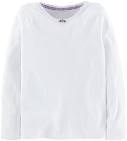 Mini Boden Girls Winter Cotton Long Sleeve Rosebud T shirt Top Ages 2 - 12 BNIB (5 - 6 Years, White)