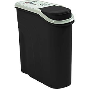 Rotho 4550310536 Caja para Comida para Animales de plástico (PP) – Filo trockenfutter de Recipiente hermético para Perros, Gatos, pájaros, Peces y Otros Animales pequeños – Volumen 6 litros