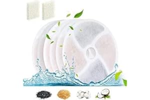 Meowant Cat Water Filter, 6 Pack Pet Fountain Filter Replacement for WF02 Cat Water Fountain