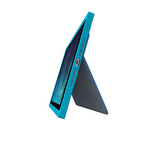 Logitech Blok Schutzhülle (für Apple iPad Air 2, integrierter QWERTZ Tastatur) knickenten/blau - 4