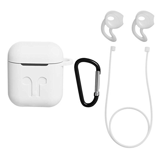 Preisvergleich Produktbild Chunyang Für Airpods drahtlose Kopfhörer-Kopfhörer-Box beweglichen Silikon-Kasten-Abdeckung Staub-Beweis Stoß- Shell