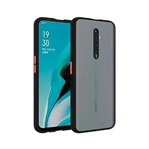 Advika Design Oppo Reno 2F Case/Slim & Soft Transparent Smoke Black Cover for Oppo Reno 2F/Soft Flexible & Stylish Case for Oppo Reno 2F(Black)