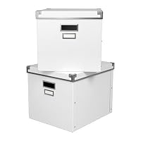 IKEA KASSETT Box mit Deckel in weiß; 2er Set (33cm x 38cm x 30cm) | Amazon price tracker / tracking, Amazon price history charts, Amazon price watches, Amazon price drop alerts