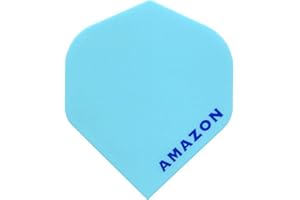 DARTS CORNER Designa Amazon Dart-Flights, 100 Mikron, Standard, Babyblau, 5 Sets (15 Stück)