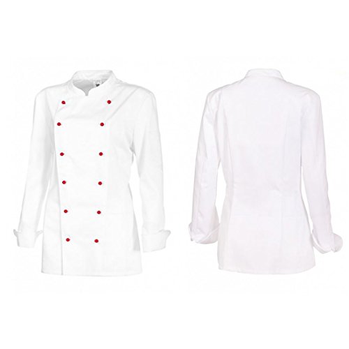 Cooking Jacket for Women &ndash; Delivered Without Buttons, Long Sleeve, Various Colours