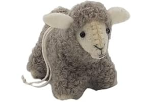 F FRIDA FEELING Frida Feeling Deko-Schafe zum Aufhängen oder hinstellen, Fair & handgefertigt (Grau)