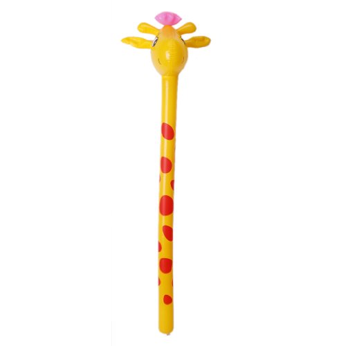 140cm Giraffe Stick Aufblasbares Spielzeug Partei Begünstigen Gelb Und Rot