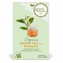 Heath And Heather Org Green Tea & Manuka Honey 20bag