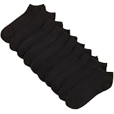 10'lu Siyah Patik Ekonomik Paket Unisex Kısa Spor Sneakers &Ccedil;orap