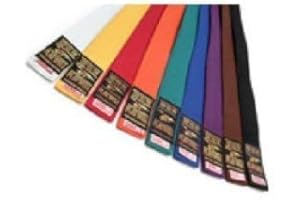 Playwell Martial Arts 220CM Solid Coloured Grading Belts