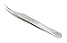 Produktbild Fine Edelstahl Pinzette 130 mm, gebogene Spitze Super-Fine Pinzette für Wimpernverlängerung