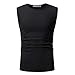 Produktbild JKLEUTRW Sleeveless Herren, Outdoor Männer Performance Slim Fit Weste Bluse Tanktop Fitness Atmungsaktives Tee Shirt Bodybuilding Lose Volltonfarbe Vests Schnelltrocknendes T-Shirt