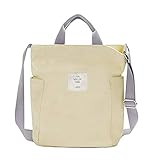 Gindoly Casual Handtasche Damen Canvas Chic Schultertasche Damen...