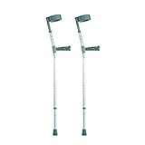 Double Adjustable Crutches with PVC Handle - Extra Long - Pair (Eligible for VAT Relief in The UK)