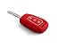Keyzone Silicone Key Cover Fit For Mahindra KUV100 remote Key (Red) (1) RS.349.00