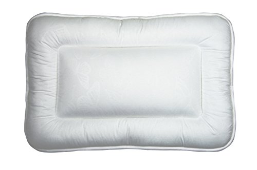 Sei Design® Baby-Kopfkissen 40x60 mit weichstem Mikrofaserbezug in Schmetterling-Design - extra weich und anschmiegsam. Schadstoffgeprüft nach Öko-Tex Standard 100 und für Allergiker empfohlen.