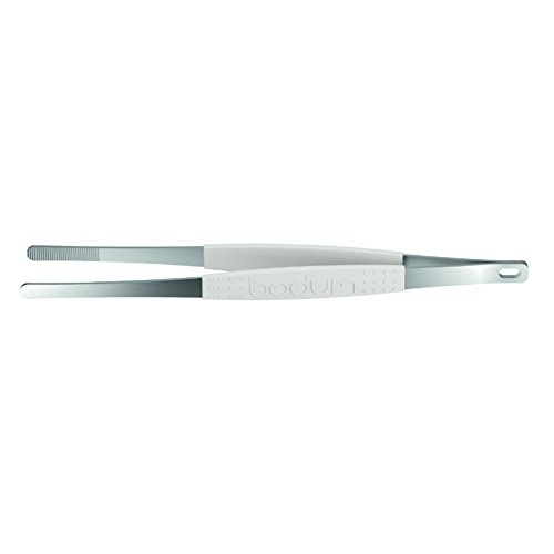 Bodum fyrkat Pince à Barbecue, Pince à grillade, Acier Inoxydable, crème, l 35 cm, 11492-913