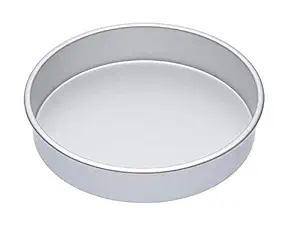 SKARS Aluminium Regular Round Baking Cake Mould || Cake Tin || Cake Pan (Length 6.5 inch, Height- 2 Inch), Silver