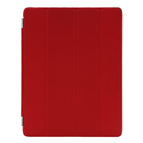Besmall Neu Ultra Slim Edles iPad 2 3 4 Hülle – Smart Cover Leder Case Schutz Hülle Tasche + Back Case – inkl. Displayschutzfolie Reinigungstuch Stift mit Multi Ständer Auto Sleep Wake (iPad 2/3/4, Farbe:Weiß) - 6