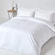 Homescapes 3-teiliges Bettwäsche-Set – 100% Reine Baumwolle, Fadendichte 1000, Perkal-Bettwäsche – Bettbezug 260 x 220 cm mit 2 Kissenbezügen 48 x 74 cm, weiß