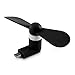 Produktbild kwmobile Micro USB Ventilator für Smartphone - Mini Cooling Fan Lüfter für Handy, Tablet, Powerbank in Schwarz - z.B. geeignet für Samsung, Wiko, Huawei, LG, Sony, HTC, ZTE