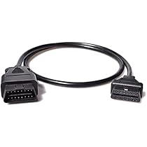 IKKEGOL 33ft OBD2 Extension Cable - Male To Female Diagnostic Extender For Car Scanners