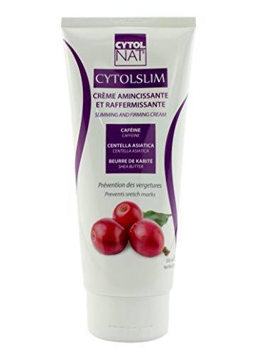 CYTOLSLIM® Crema adelgazante y reafirmante 200 ml - Cafeína, Centella, Manteca de karité - Prevención de las estrías