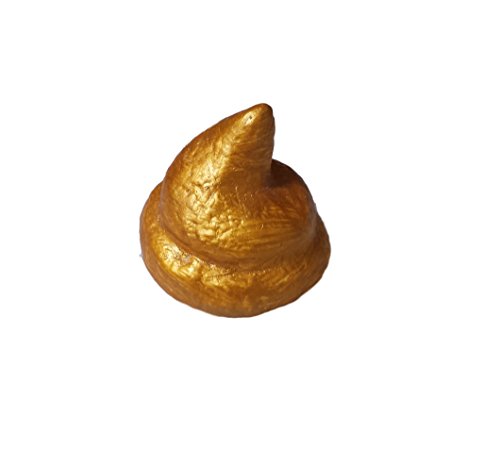 Das goldene Stück Scheiße No.2, geschmeidiger Haufen, goldene Scheisse, goldener Scheißhaufen, Kacke in gold ! Briefbeschwerer, Auszeichnung, etc., Handarbeit ! inkl. kostenlosem Aufbewahrungsbeutel aus Samt (schwarz/gold) !! - 3