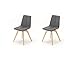 Produktbild Robas Lund S1BAFGX2 Esszimmerstuhl, gepolstert, Sanne, 2er Set, Africa/Buche natur/grau, 47 x 87 x 52 cm