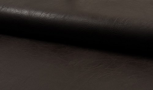 Kunstleder Lederimitat Vintage dunkelbraun Meterware Taschen nähen 1 Meter