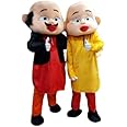 BGT Fancy Motu & Patlu Cartoon Full Costume Mascot For Prank or Birthday Elders Halloween Costume