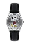 Mickey Mouse Damen Analog Quarz Uhr mit Leder Armband MK1003