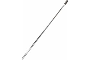 SunshineBBQs BBQ Rotisserie Skewer, Chrome Steel, 8mm Square with Handle (41 Inch (Excl. Handle))