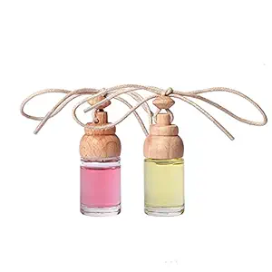 MINISO Blossom Series Car Scent Diffuser Set,Car Hanging Perfume Set of 2,Soothing and Elegant(Lemon and Orchid)