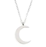 collar media luna invertida plata significado Características y beneficios: Collar femenino de filigrana con colgante de media luna en color plata: un diseño atemporal, versátil y adecuado para uso diario.