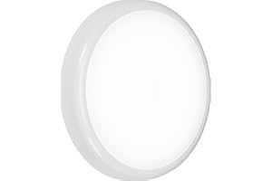 Knightsbridge Emergency LED Bulkhead Light CCT with Motion Sensor, Polycarbonate, 14 W, White