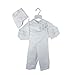 H/B 4 Pcs Cross Embroidery Christening Baptism Romper Infant Satin Vest Set Full Length (Newborn-2T) 0685B S