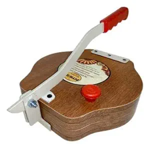 REMANG Manual Heavy Round Wooden Board Papad-Puri Press Maker Plywood Machine With Iron Handle (MultiColor)