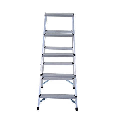 Homcom® Trittleiter Aluleiter Stehleiter Klapptritt Doppelleiter Haushaltsleiter Leiter Stufenleiter 3 – 5 Stufen ( 5 Stufen) - 2