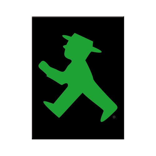 Nostalgic-Art 14026 Ampelmann grün, Magnet, 8 x 6 cm