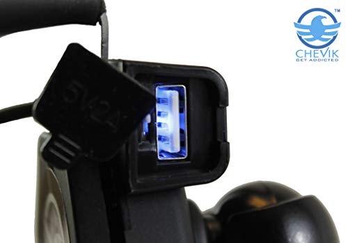 Chevik X-Grip Bike Mobile Holder with Charger Waterproof - Image 5