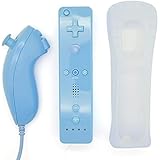 QUMOX Manette pour Wii, Controleur de Mouvement à Distance, Télécommande et Nunchuk, Console Remplacement Compatibles avec Wi