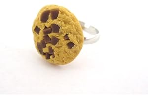 schmuck-stadt Schokoladen Keks Ring Damen Modeschmuck