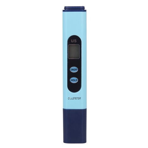 COLEMETER Digital LCD EC Leitwertmessgerät zur Überprüfung der Wasserqualität Wassertester Tester Pen 0-9999 µs/cm