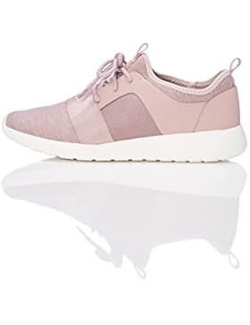 FIND Sneaker Damen Meliert, mit Material-Mix