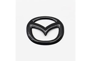 XIANGPICHI Compatible with Sticker Car Emblem Logo Frame Trim Compatible with 3 6 CX-3 CX-5 CX-9 Interior Accessories (black)