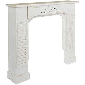 Cornice Per Camino Grigio Sonoma 100x30x87,5 Cm - Per Fiamma LED, Mensola Inclusa, In Truciolato
