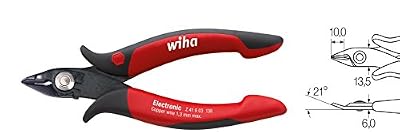 Wiha Z41613803SB Electronique Pince coupante 138 mm, Rouge/Noir